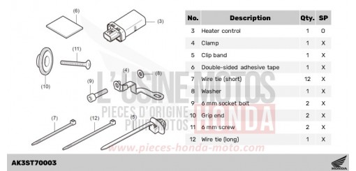GRIP HEATER ATTACHMENT CL500AS de 2025